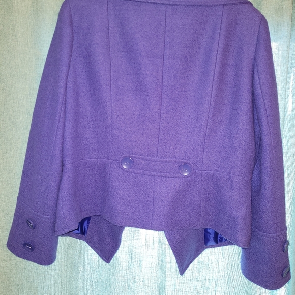 Womens Blue fall/winter Jacket - Picture 3 of 6